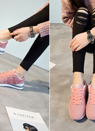Korean version of the spring new women's shoes sports shoes women's running shoes Harajuku wild casual shoes students ulzzang shoes