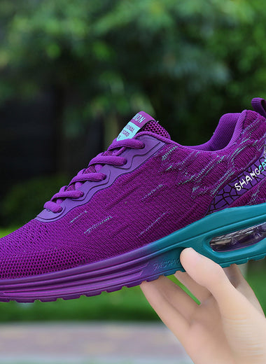 New Air Cushion Sports Large Size Women's Shoes Mesh Breathable Four Seasons Shoes Fashion Running Shoes