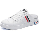 Summer Men's Casual Breathable Semi Slipper White Shoes