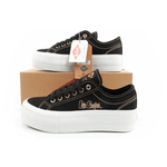 Lee Cooper women's sneakers platform black with gold - IFY Sports