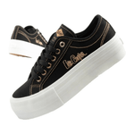 Lee Cooper women's sneakers platform black with gold - IFY Sports