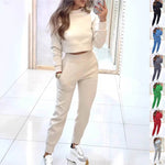 Stand Collar Sports women Slim tracksuit - IFY Sports
