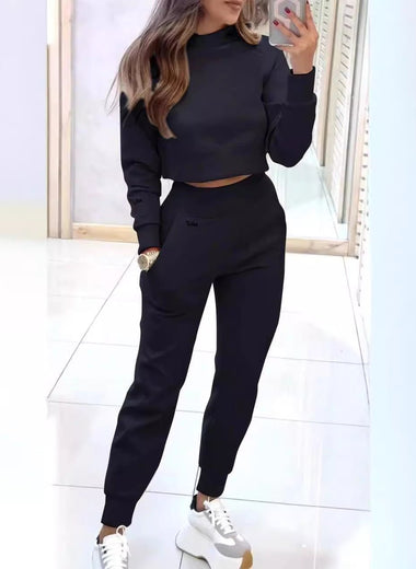 Stand Collar Sports women Slim tracksuit - IFY Sports