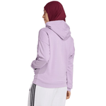 Women's adidas Essentials Linear French Terry Hoodie Purple JY0036 - IFY Sports