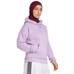 Women's adidas Essentials Linear French Terry Hoodie Purple JY0036 - IFY Sports