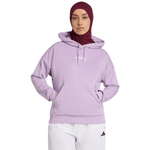 Women's adidas Essentials Linear French Terry Hoodie Purple JY0036 - IFY Sports